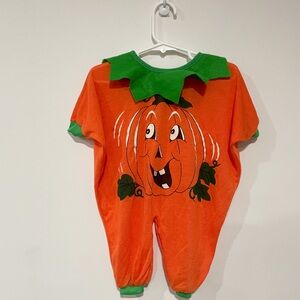 Vintage Pumpkin Halloween Baby Costume Size 0-4 Months